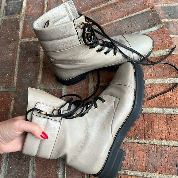 Stuart Weitzman Lexi Seal Combat Boot - Picture 5 of 5